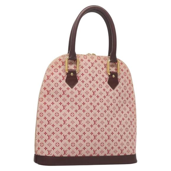 LOUIS VUITTON Monogram Mini Alma Haut Hand Bag Red M92204 - Picture 1 of 16